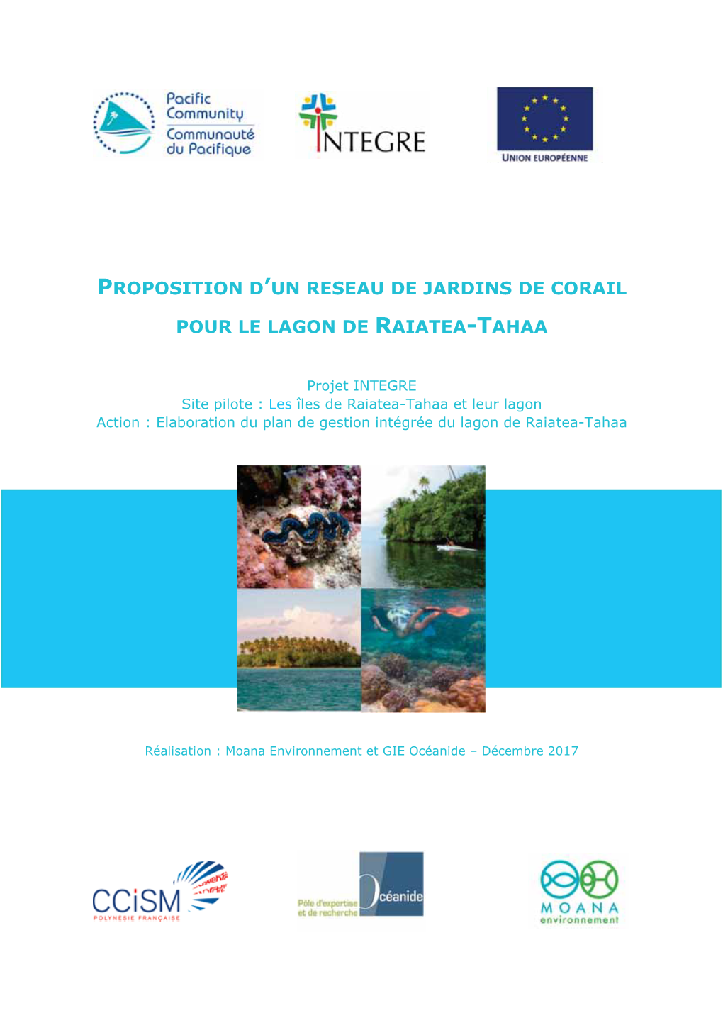 Proposition D'un Réseau De Jardins De Corail Pour Le