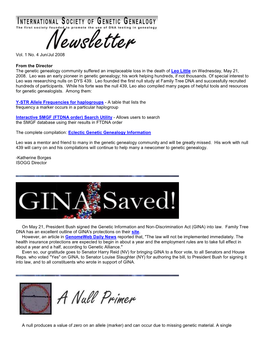 ISOGG Newsletter Jun/Jul 2008