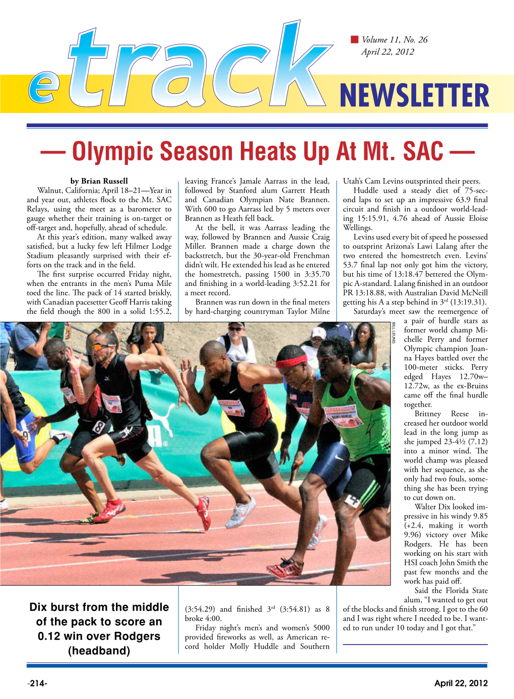 — Olympic Season Heats up at Mt. SAC —