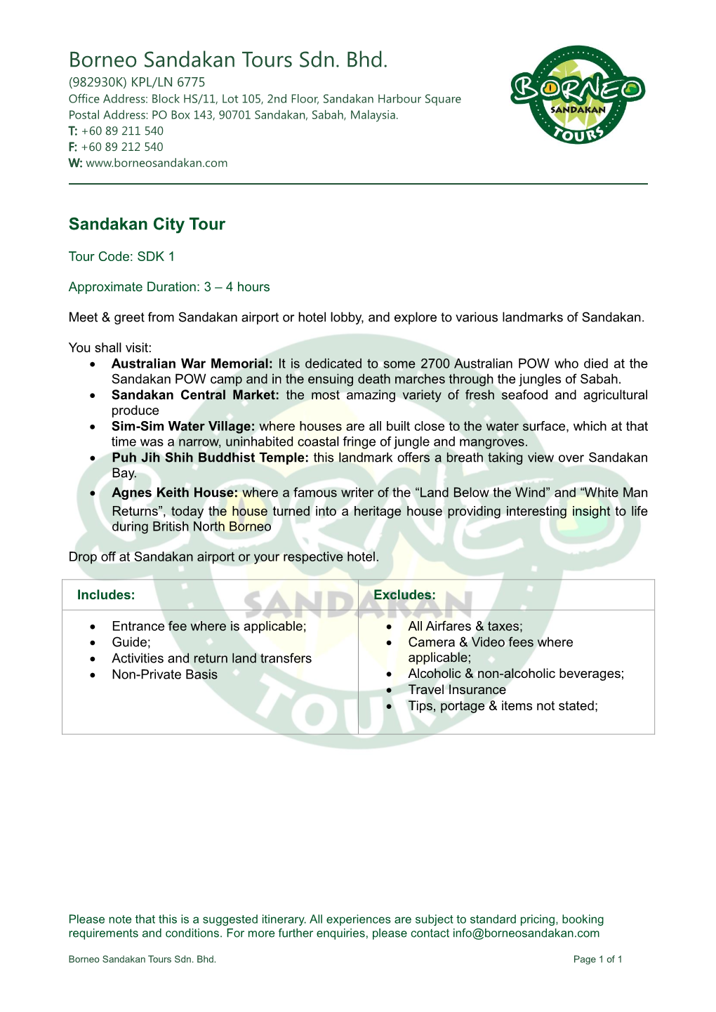 Borneo Sandakan Tours Sdn. Bhd