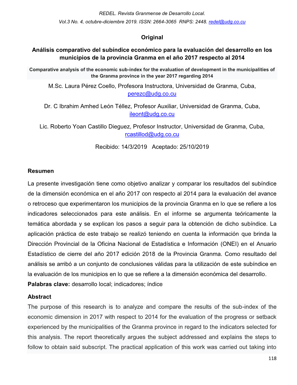 Original Análisis Comparativo Del Subíndice Económico Para La