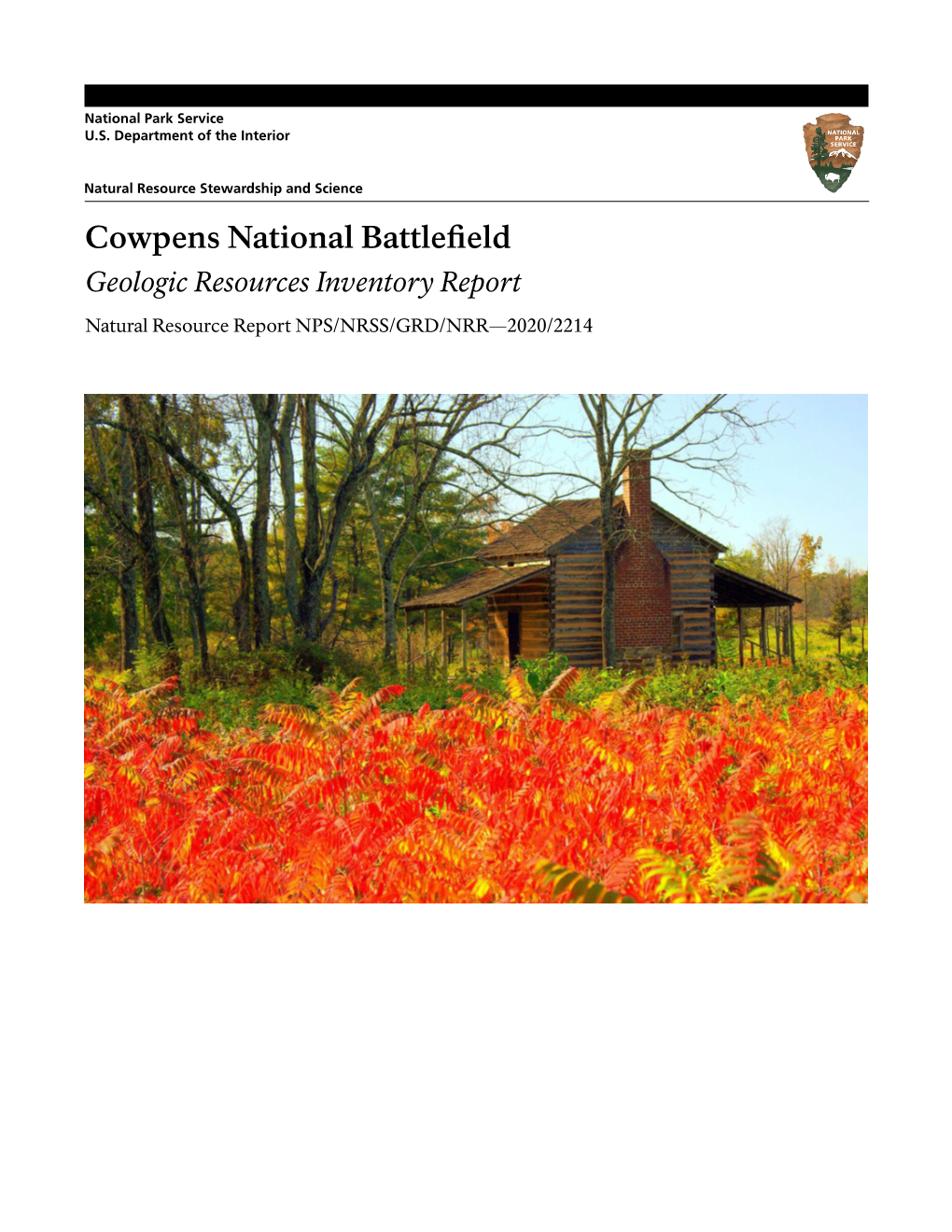 Cowpens National Battlefield: Geologic Resources Inventory Report