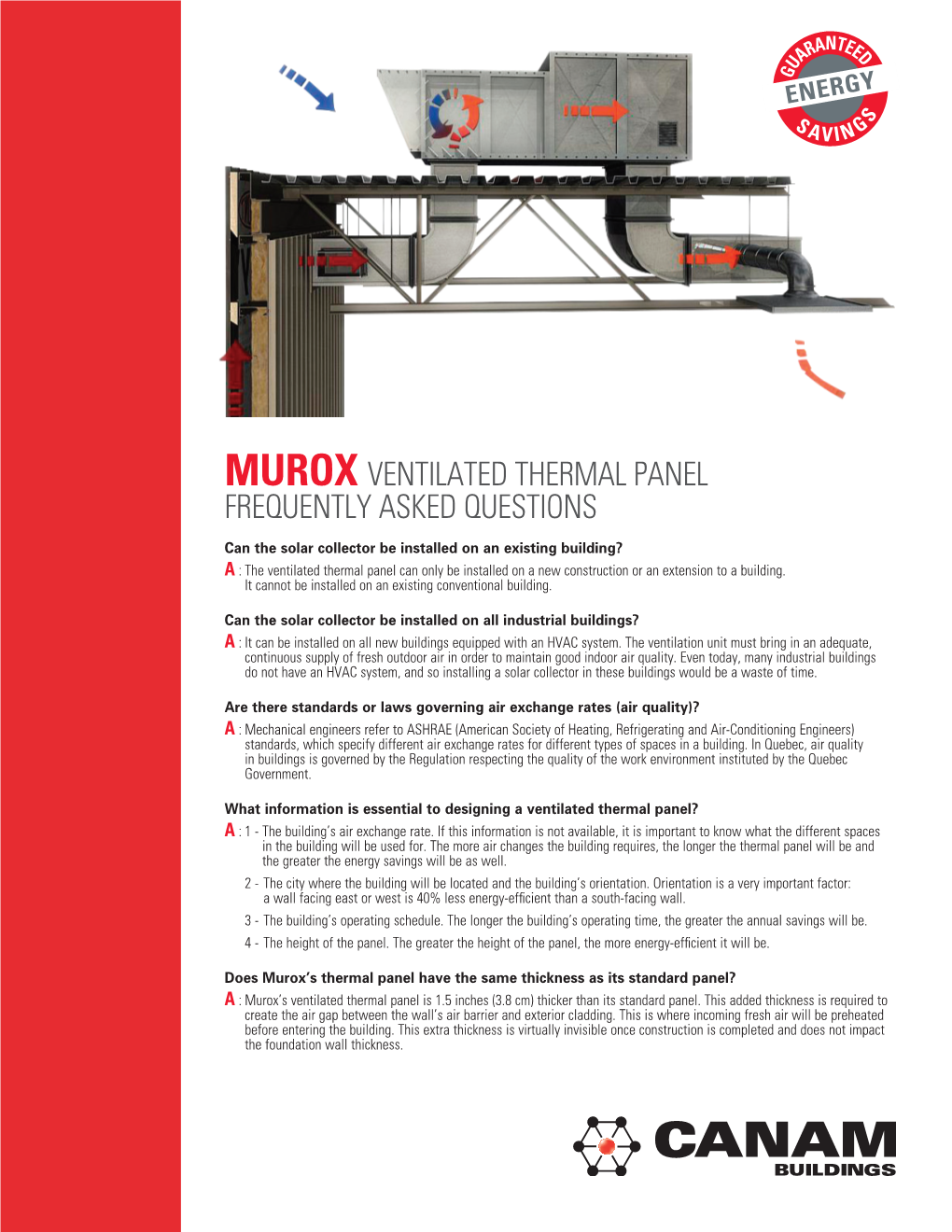 Ventilated Thermal Panel Frequently Asked Questions