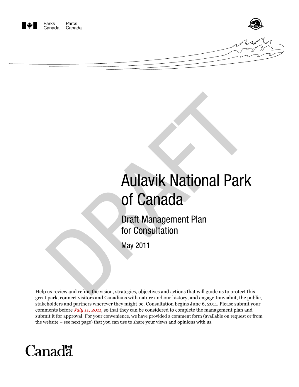 Aulavik National Park of Canada