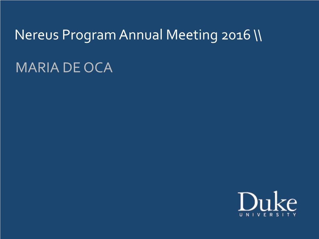 Nereus&Program&Annual&Meeti