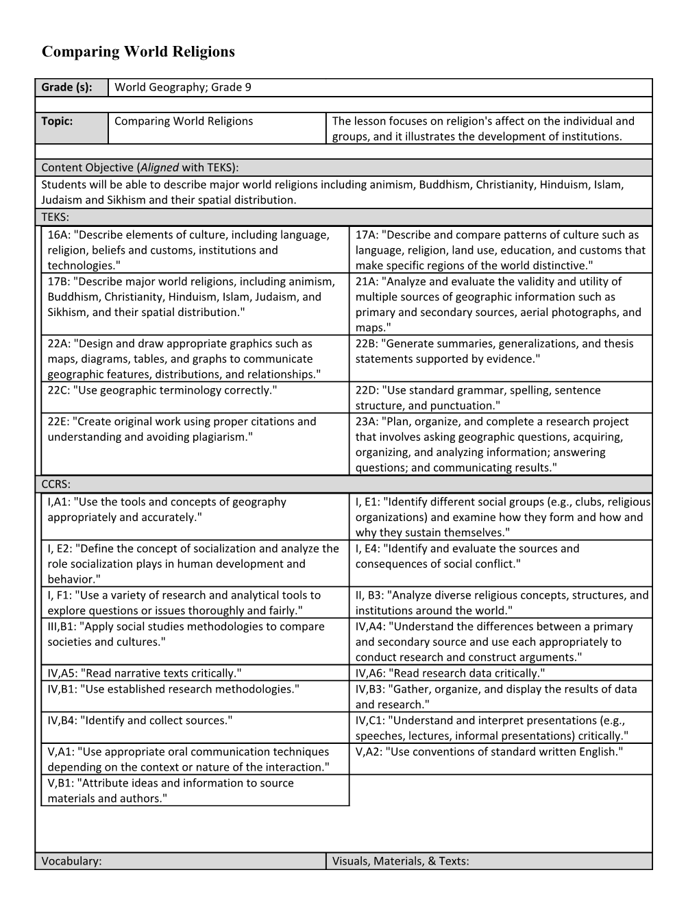 Lesson Plan Template s13