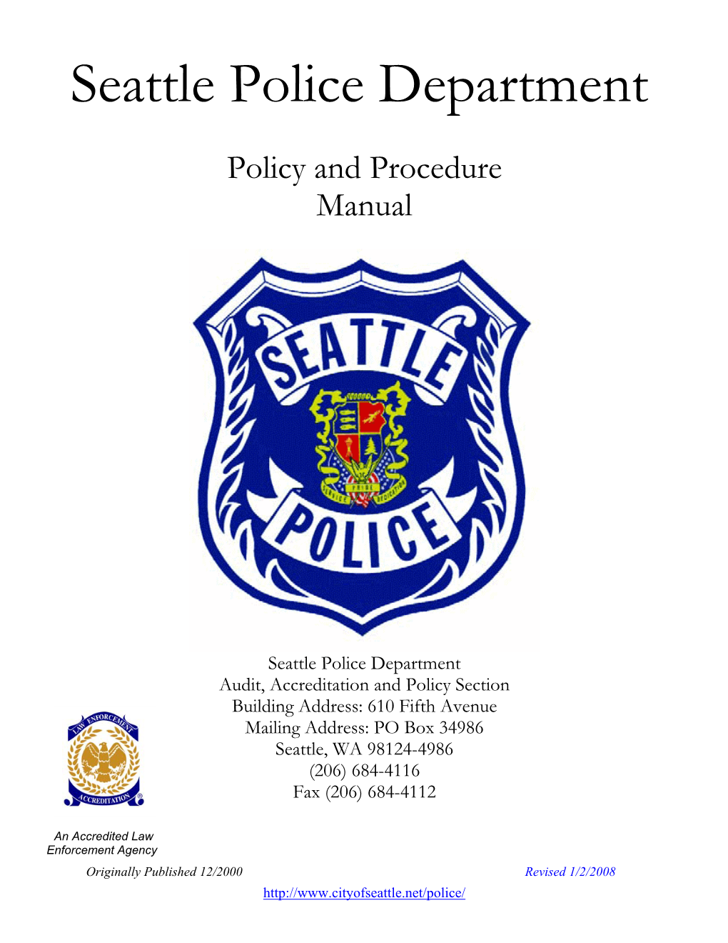 Seattle Police Department