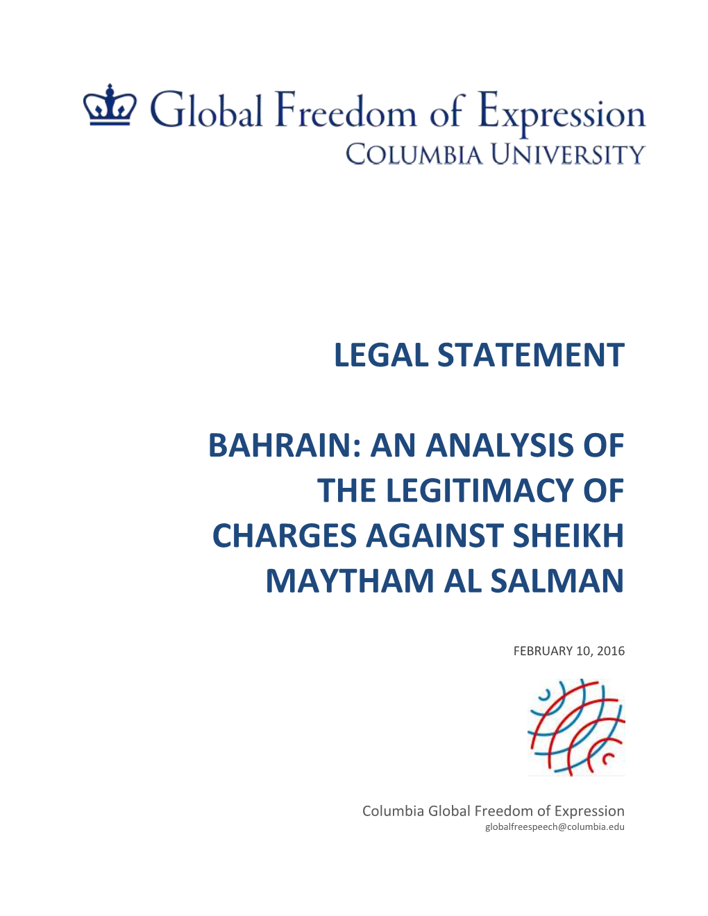 Legal Statement Bahrain