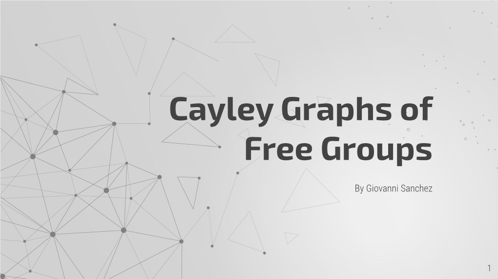 Cayley Graphs of Free Groups