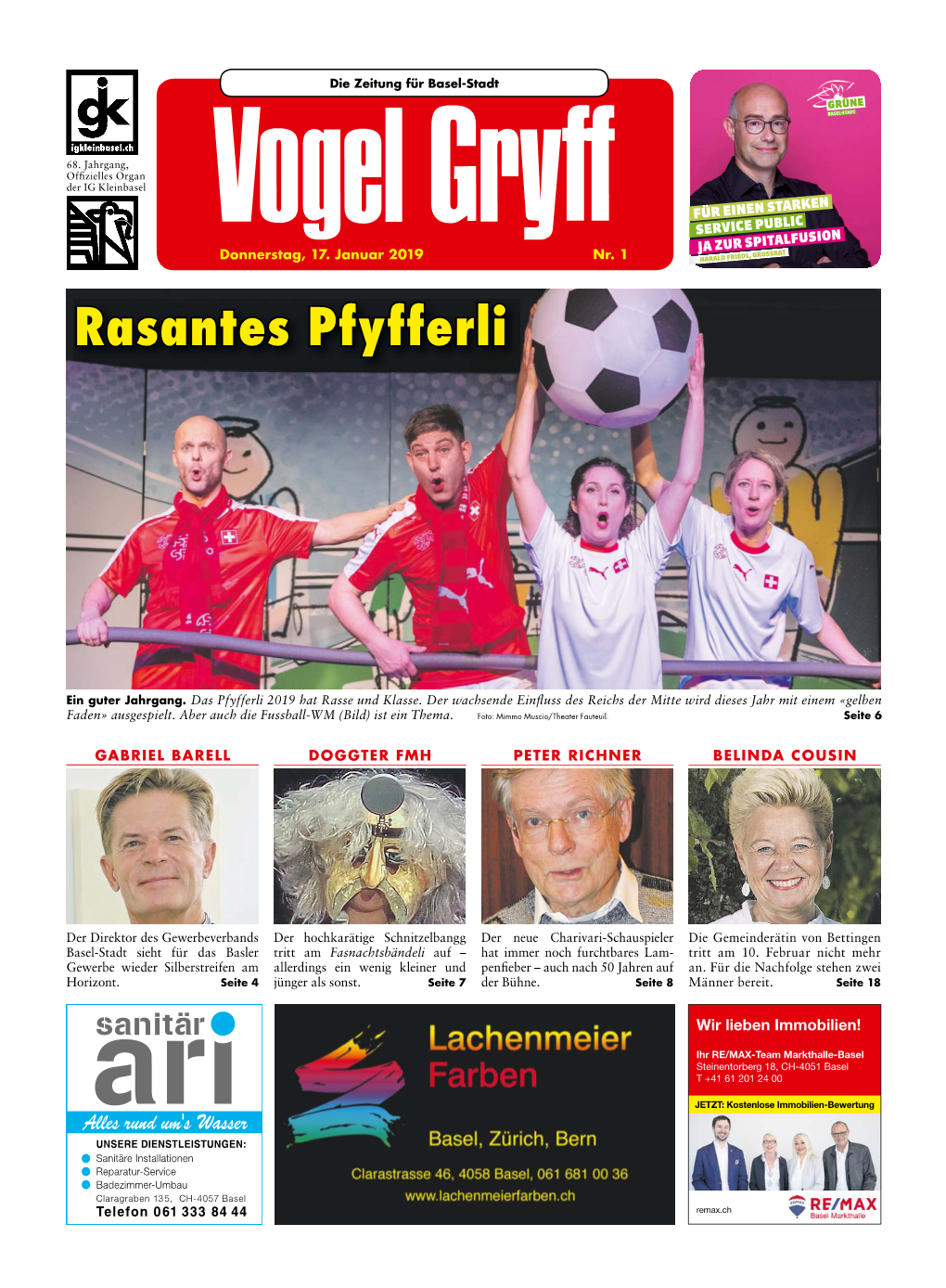 Vogel Gryff Nr. 1/2019