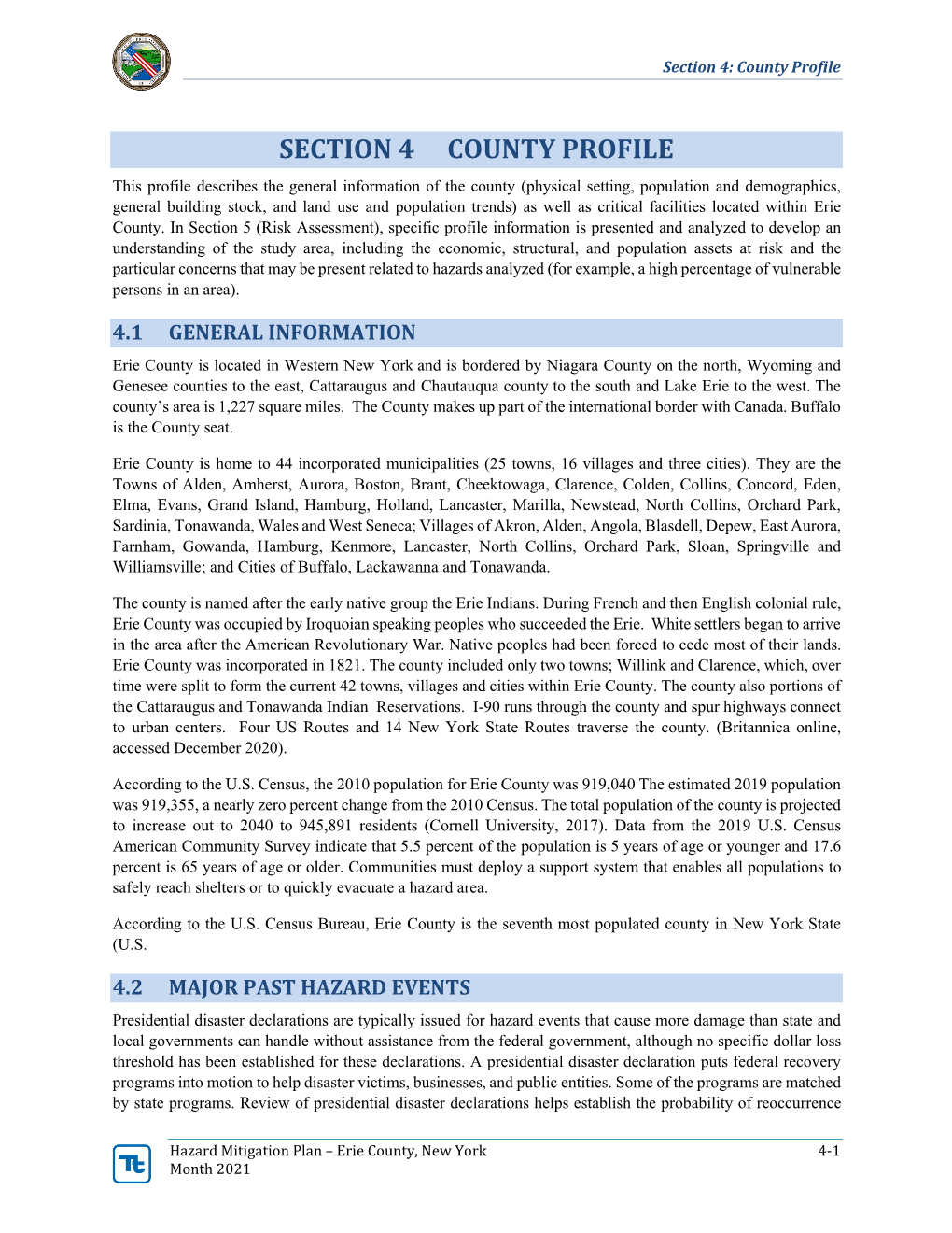 Section 4 County Profile