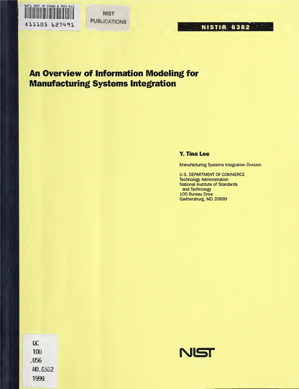 An Overview of Information Modeling for Manufacturing Systems Integration