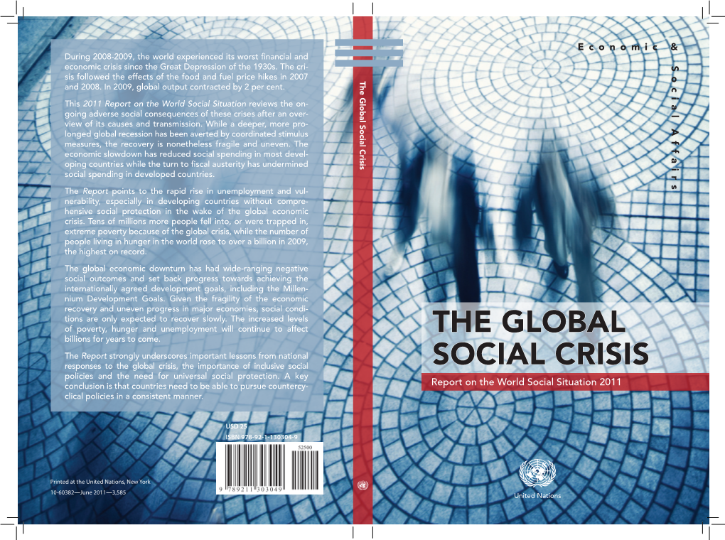 The Global Social Crisis and 2008