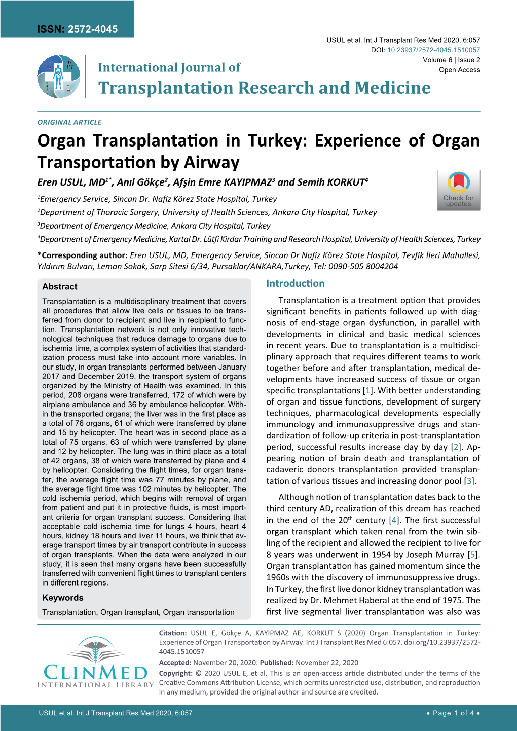 Organ Transplantation in Turkey