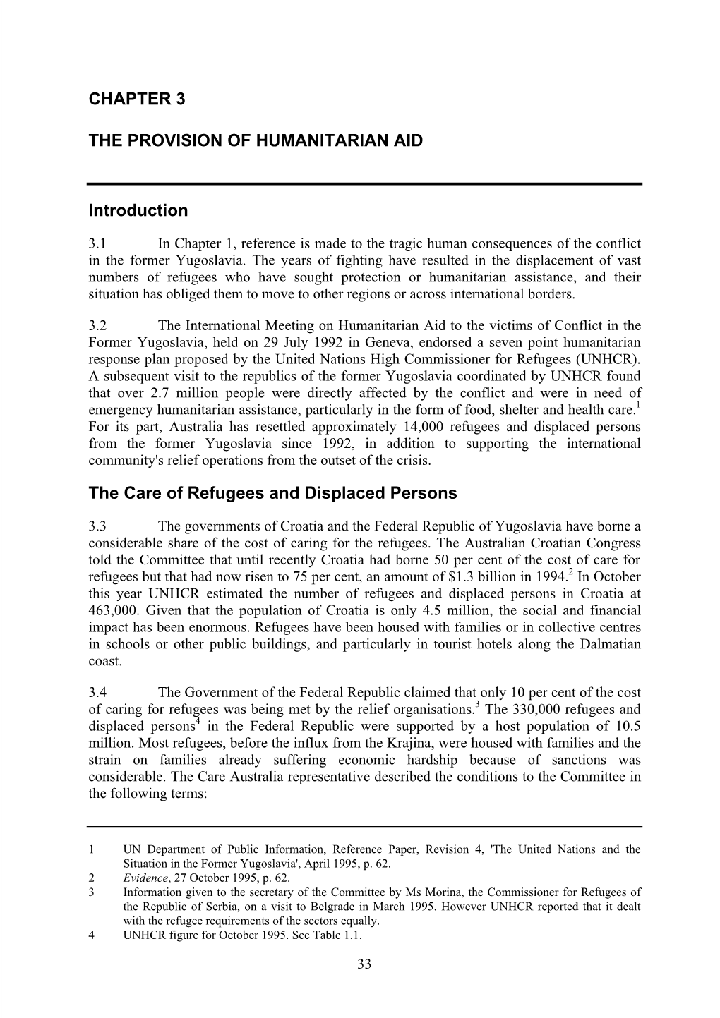 Chapter 3: the Provision of Humanitarian