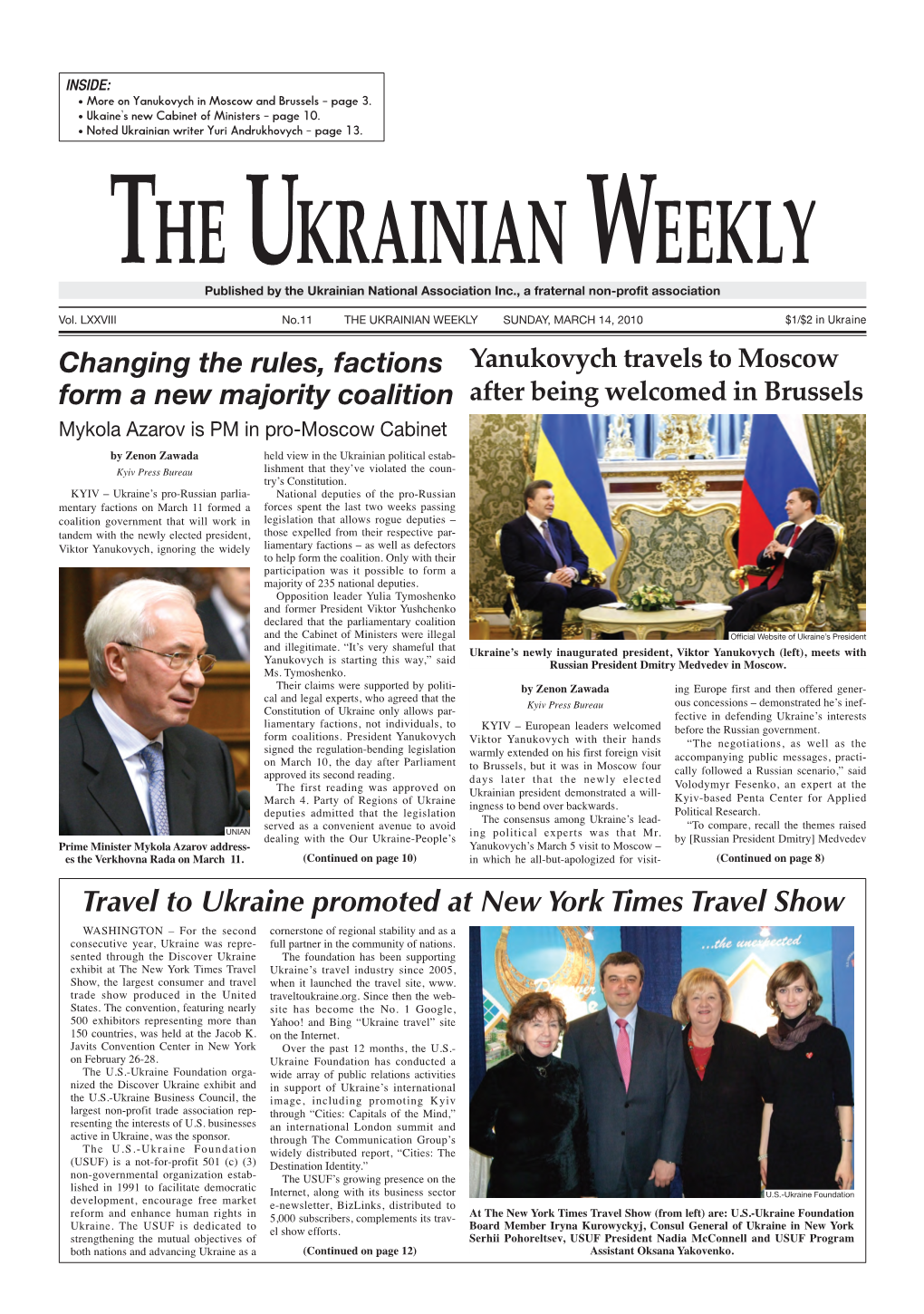 The Ukrainian Weekly 2010, No.11
