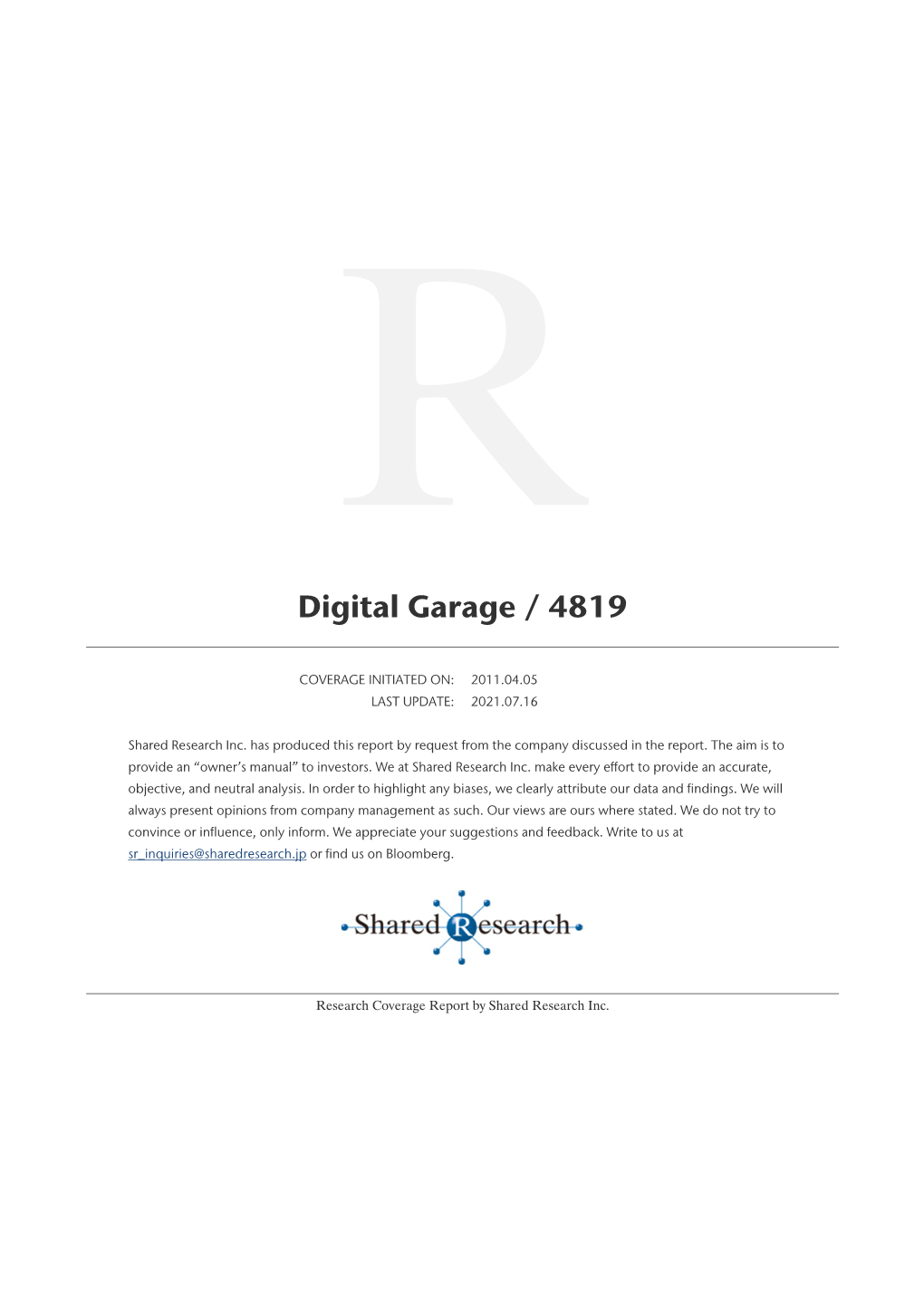 Digital Garage / 4819
