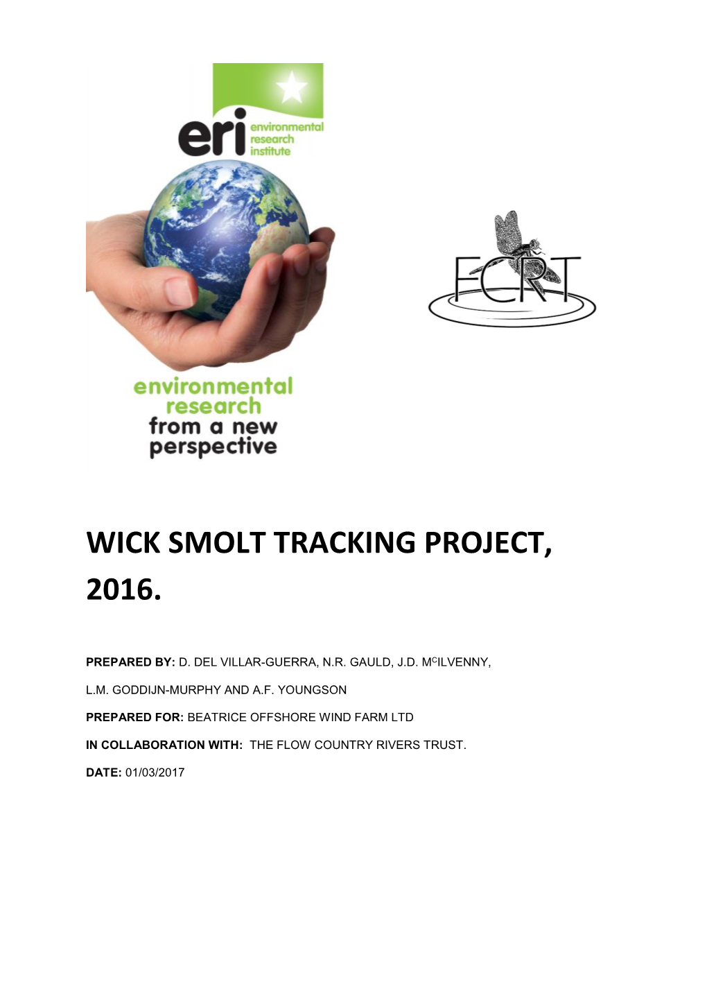 Wick Smolt Tracking Project, 2016