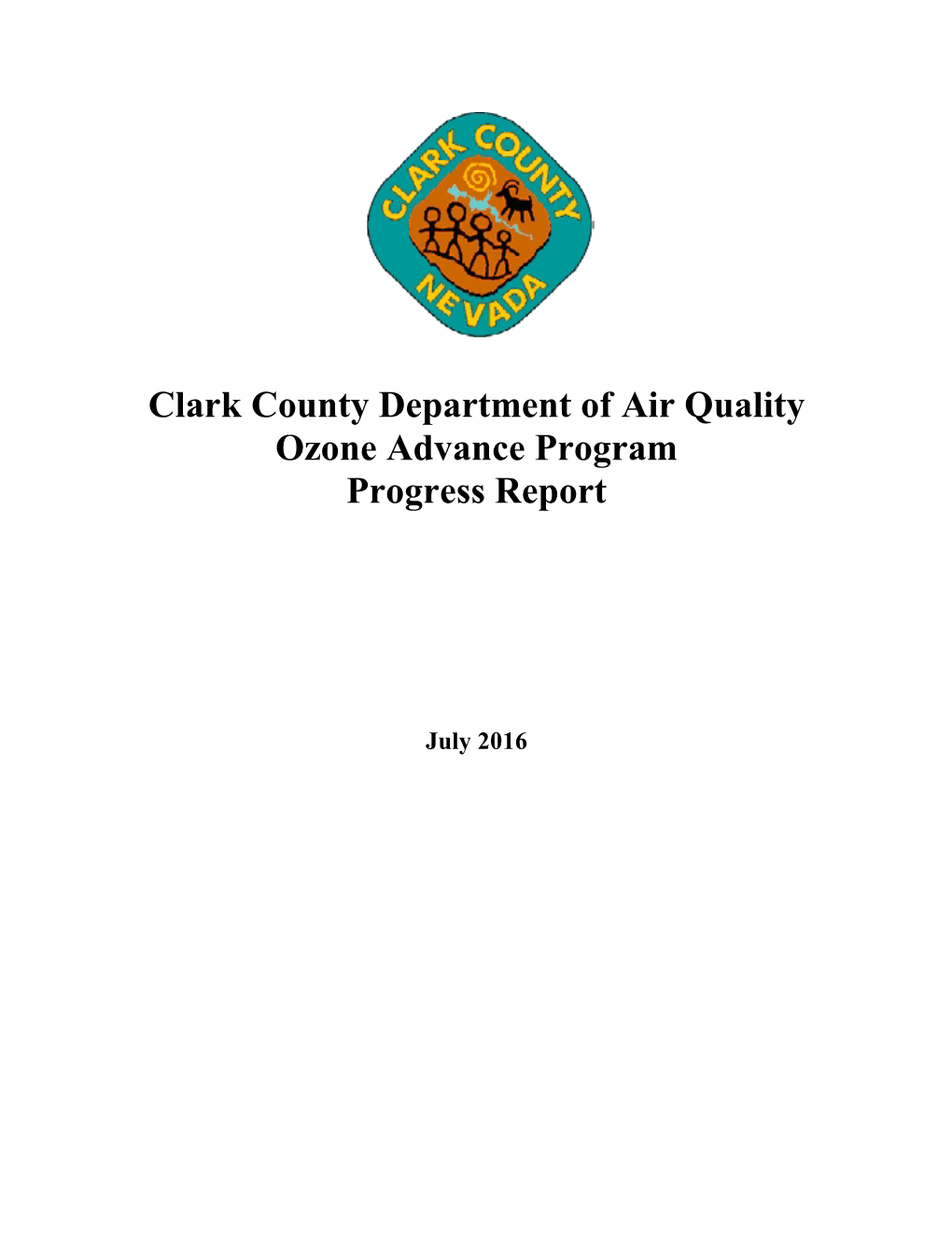 Clark County Department of Air Quality Ozone Advance Program Progress Report
