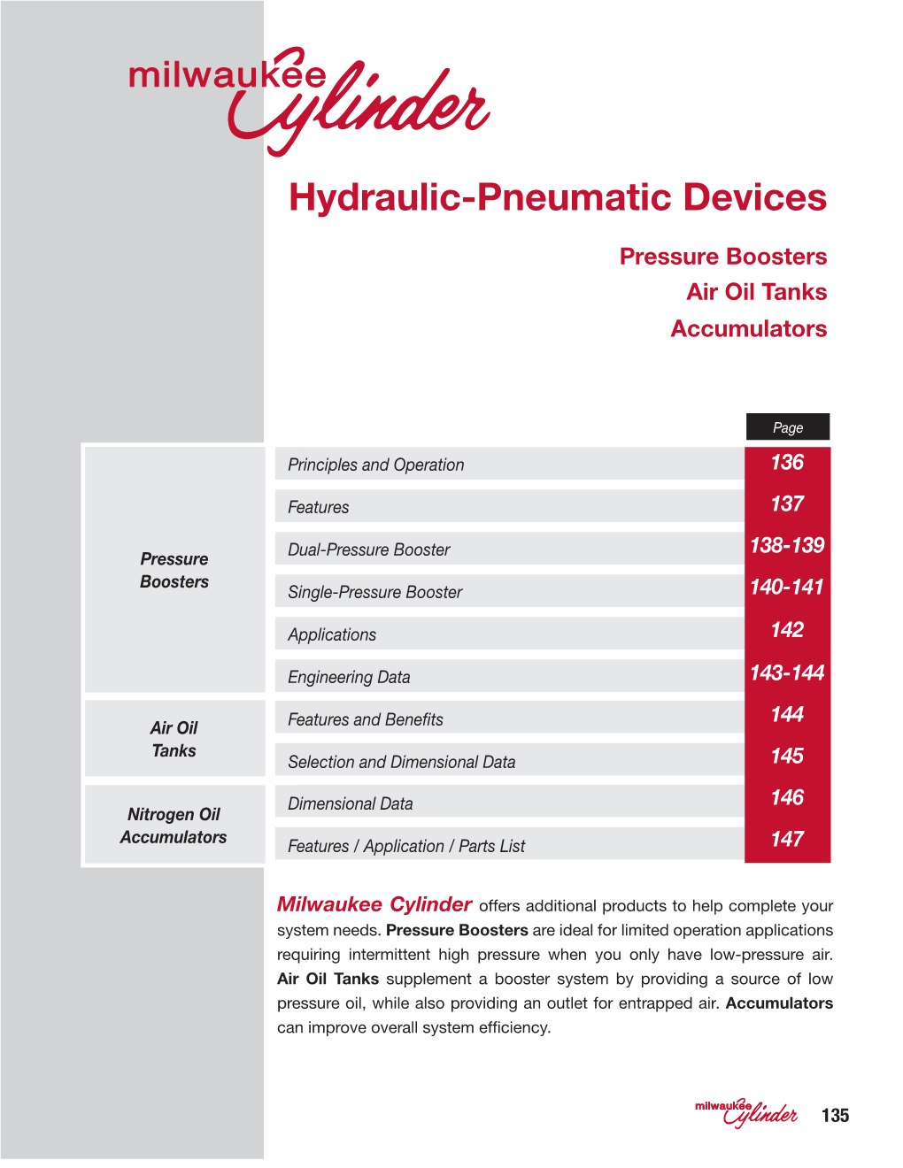 Hydraulic-Pneumatic Devices