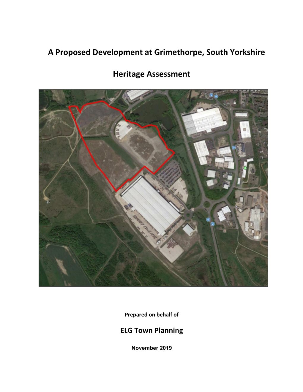 A Proposed Development at Grimethorpe, South Yorkshire