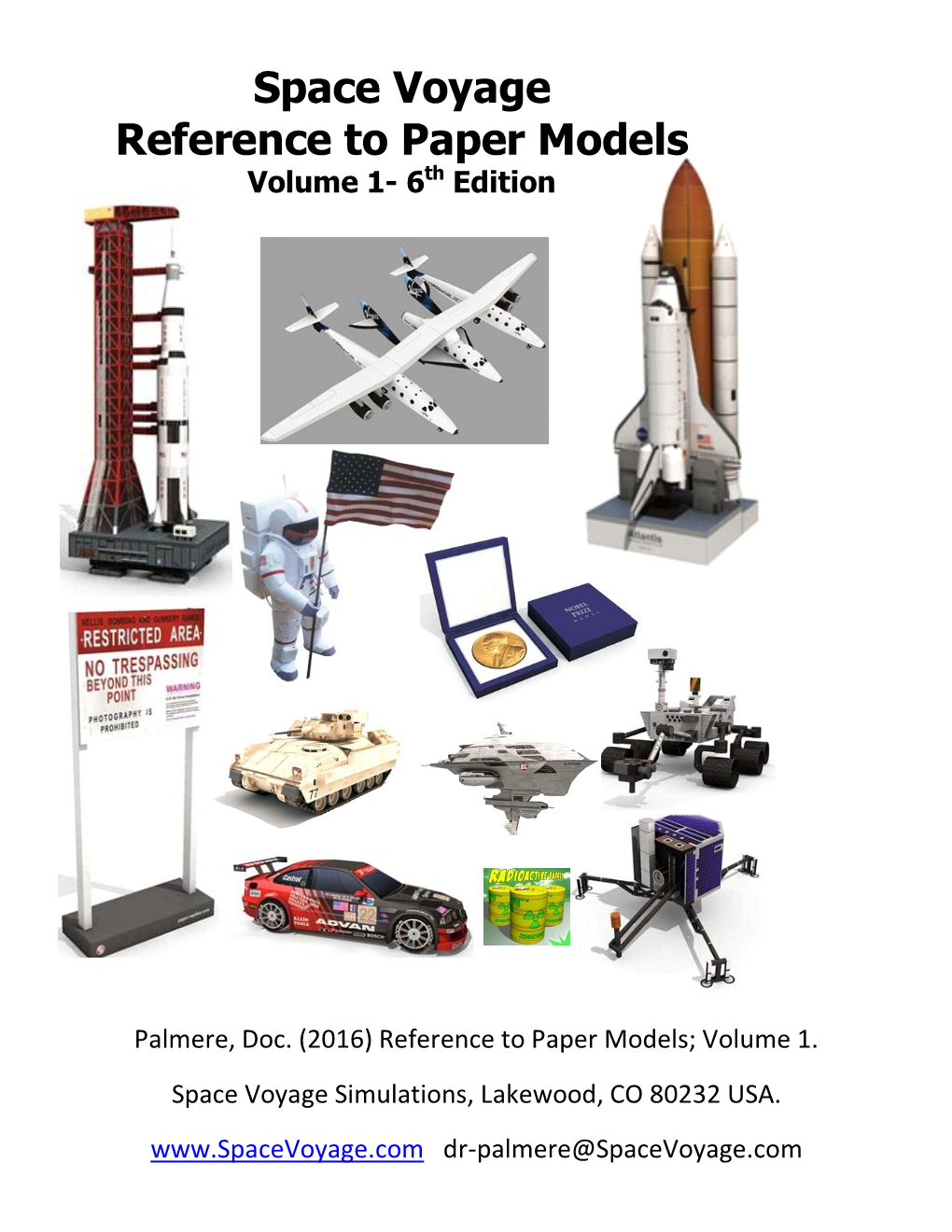 Space Voyage Reference to Paper Models Volume 1- 6Th Edition