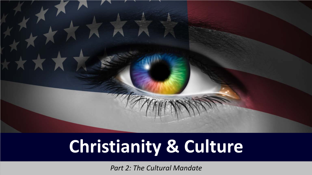 Christianity & Culture