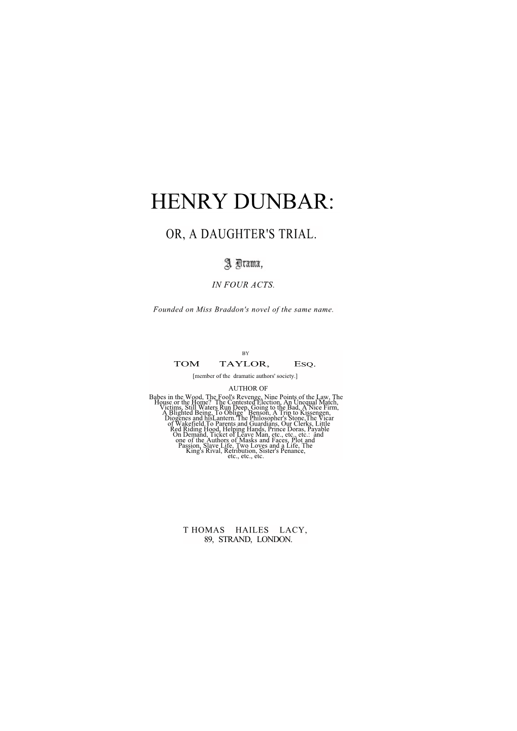 Henry Dunbar Batch3