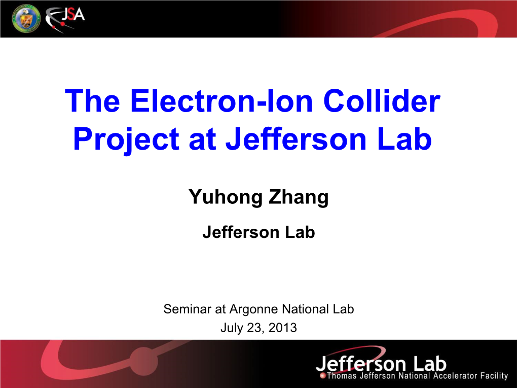 The Electron-Ion Collider Project at Jefferson Lab