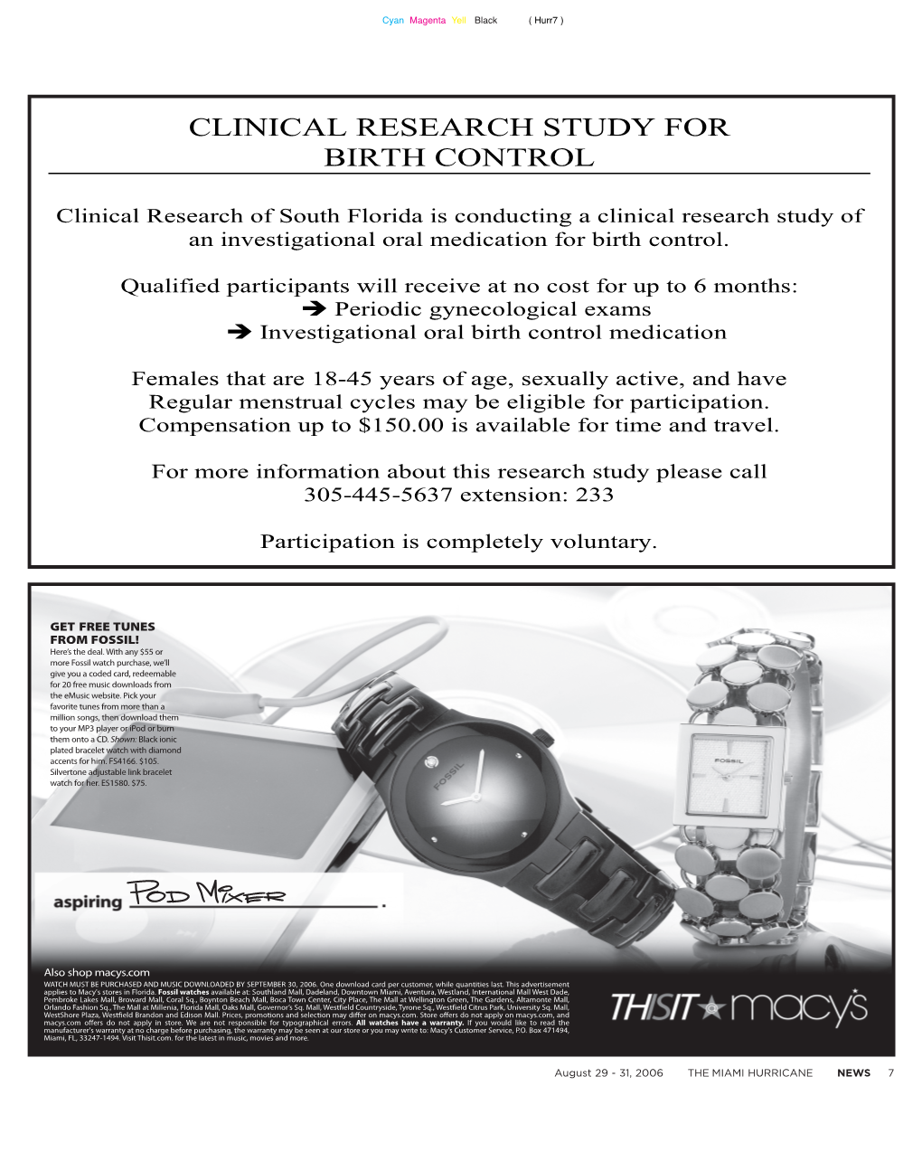 Clinical Research Study for Birth Control
