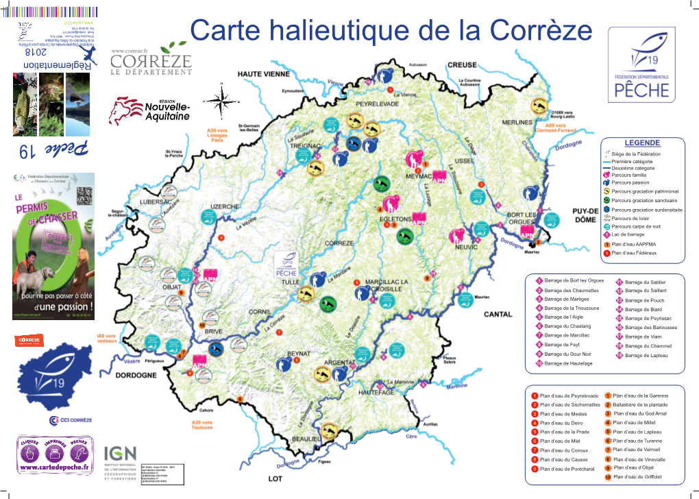 Carte Halieutique De La Corrèze