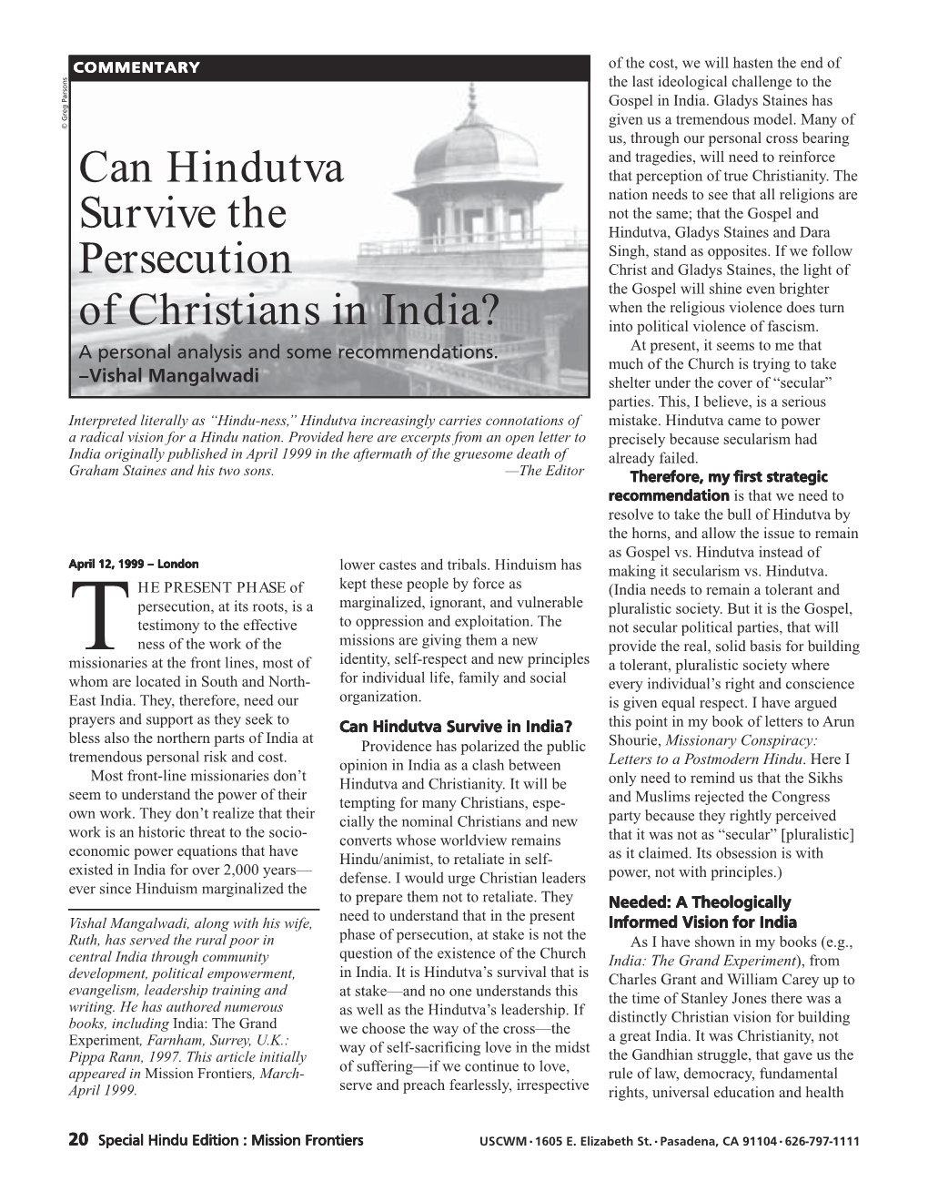 Can Hindutva Survive the Persecution of Christians in India?