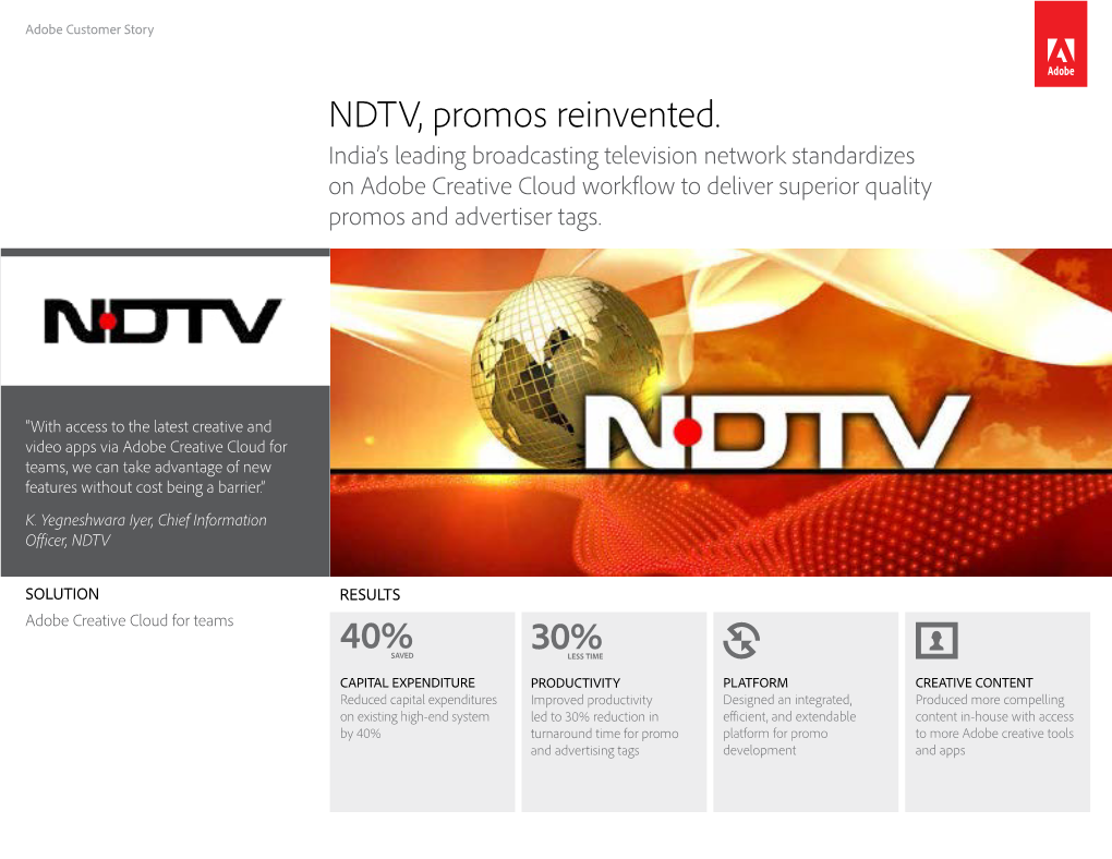 NDTV, Promos Reinvented