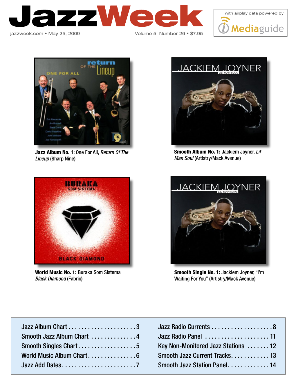 Jazzweek with Airplay Data Powered by Jazzweek.Com • May 25, 2009 Volume 5, Number 26 • $7.95