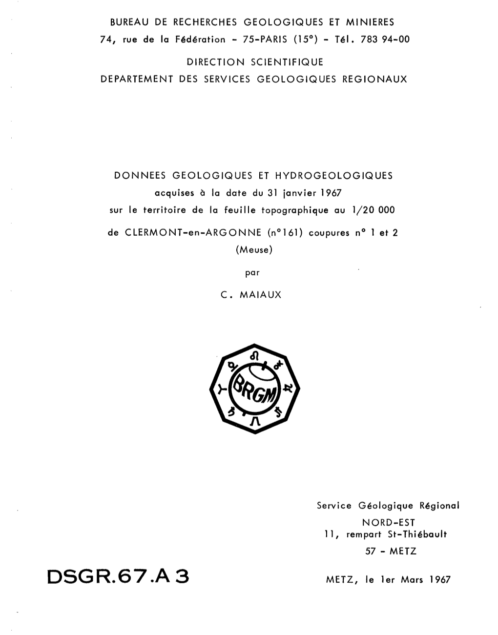 Région De DOMBASLE-En Argonne Echelle