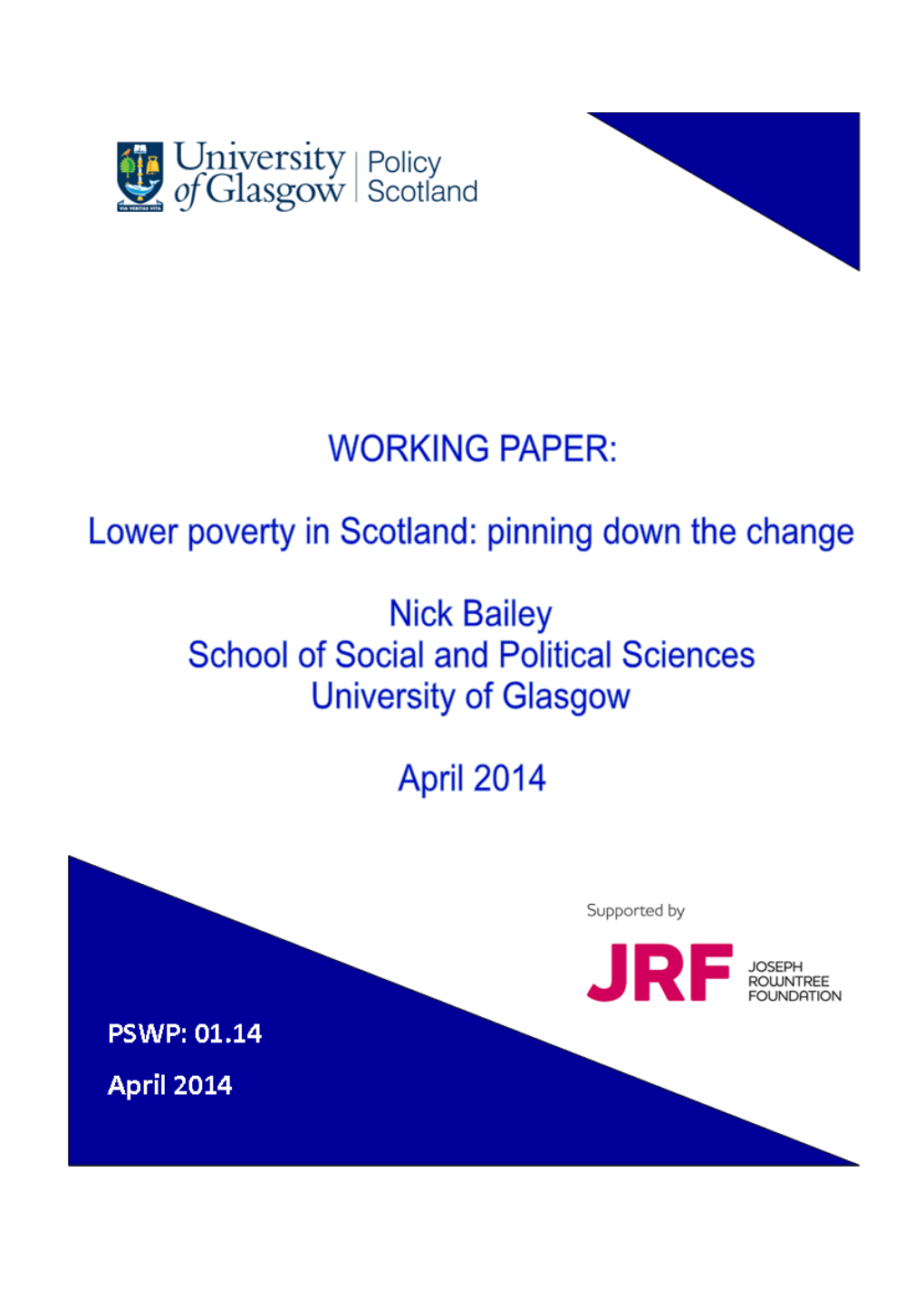 Lower Poverty in Scotland