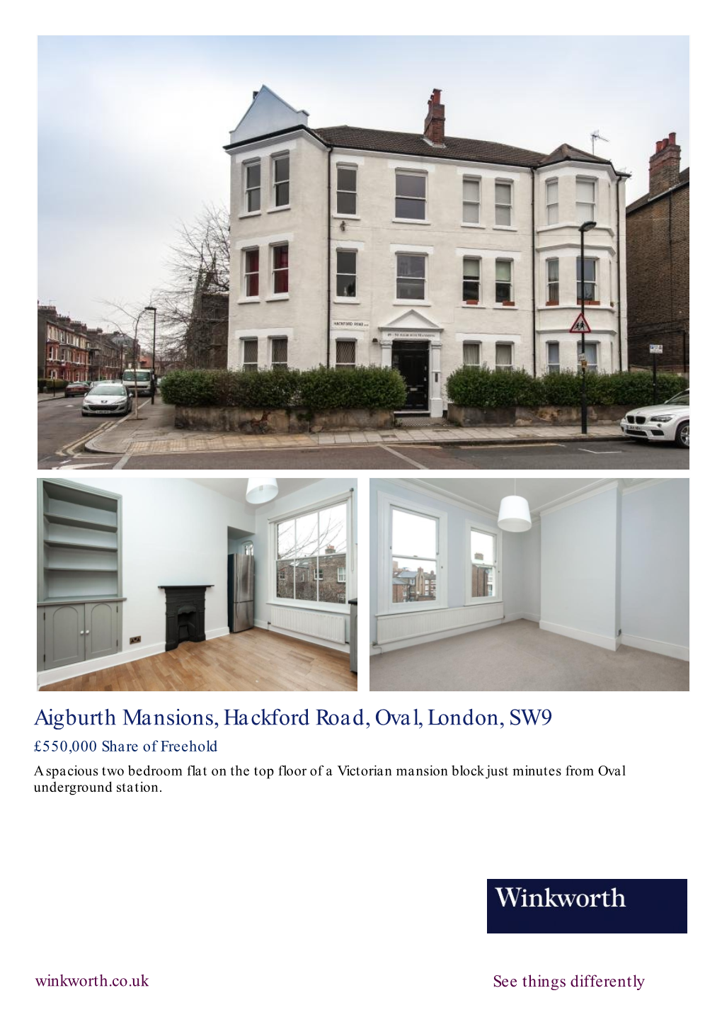 Aigburth Mansions, Hackford Road, Oval, London