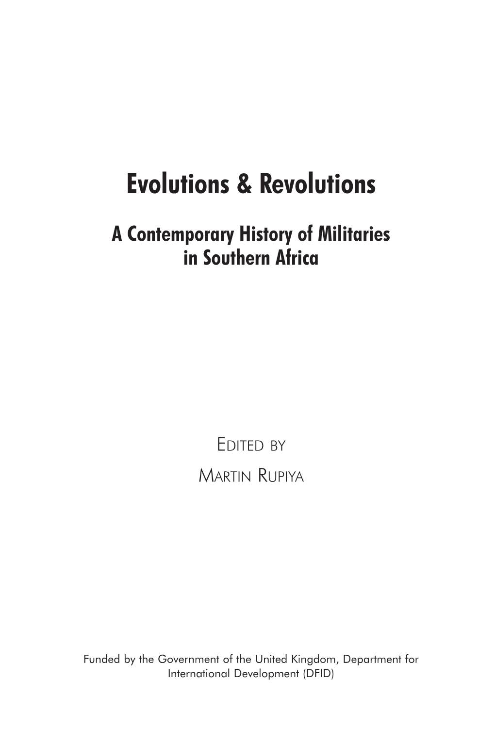 Evolutions & Revolutions