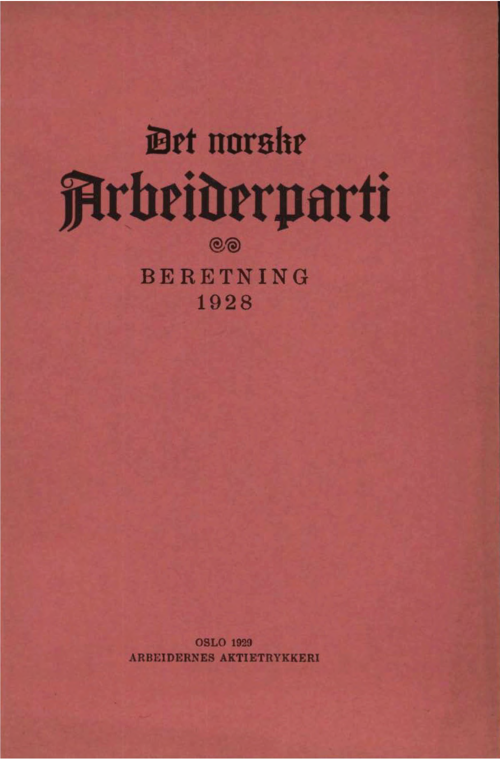 Beretning 1928