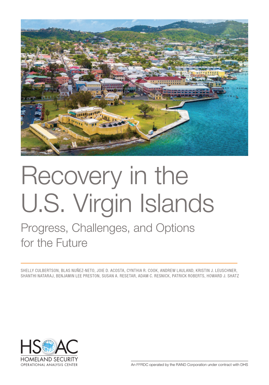 Recovery in the U.S. Virgin Islands: Progress, Challenges, and Options for the Future