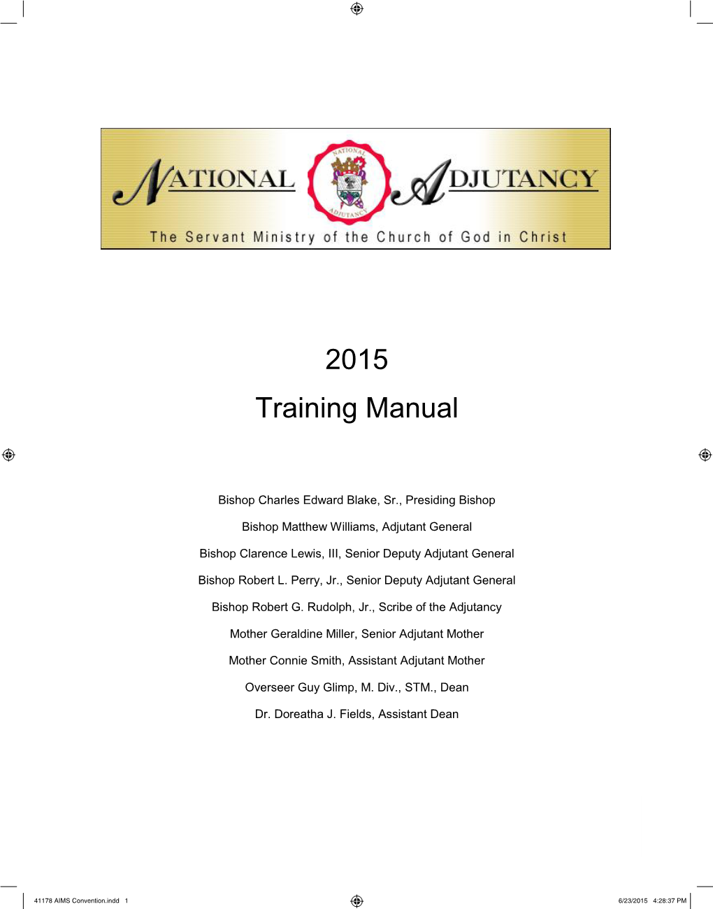 2015 Training Manual