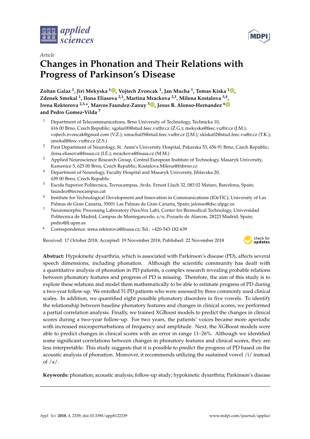 Changes in Phonation and Their Relations with Progress of Parkinson’S Disease