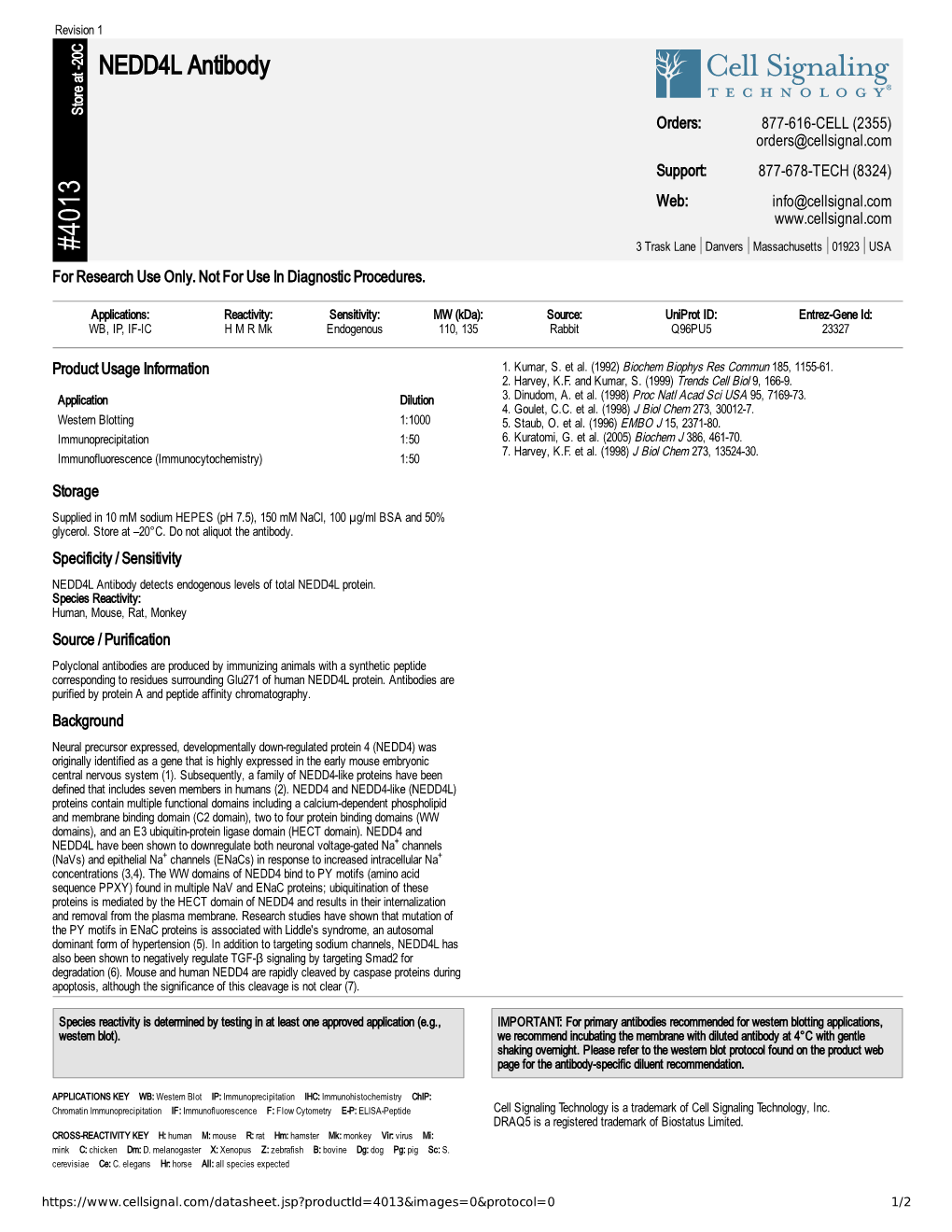 NEDD4L Antibody A