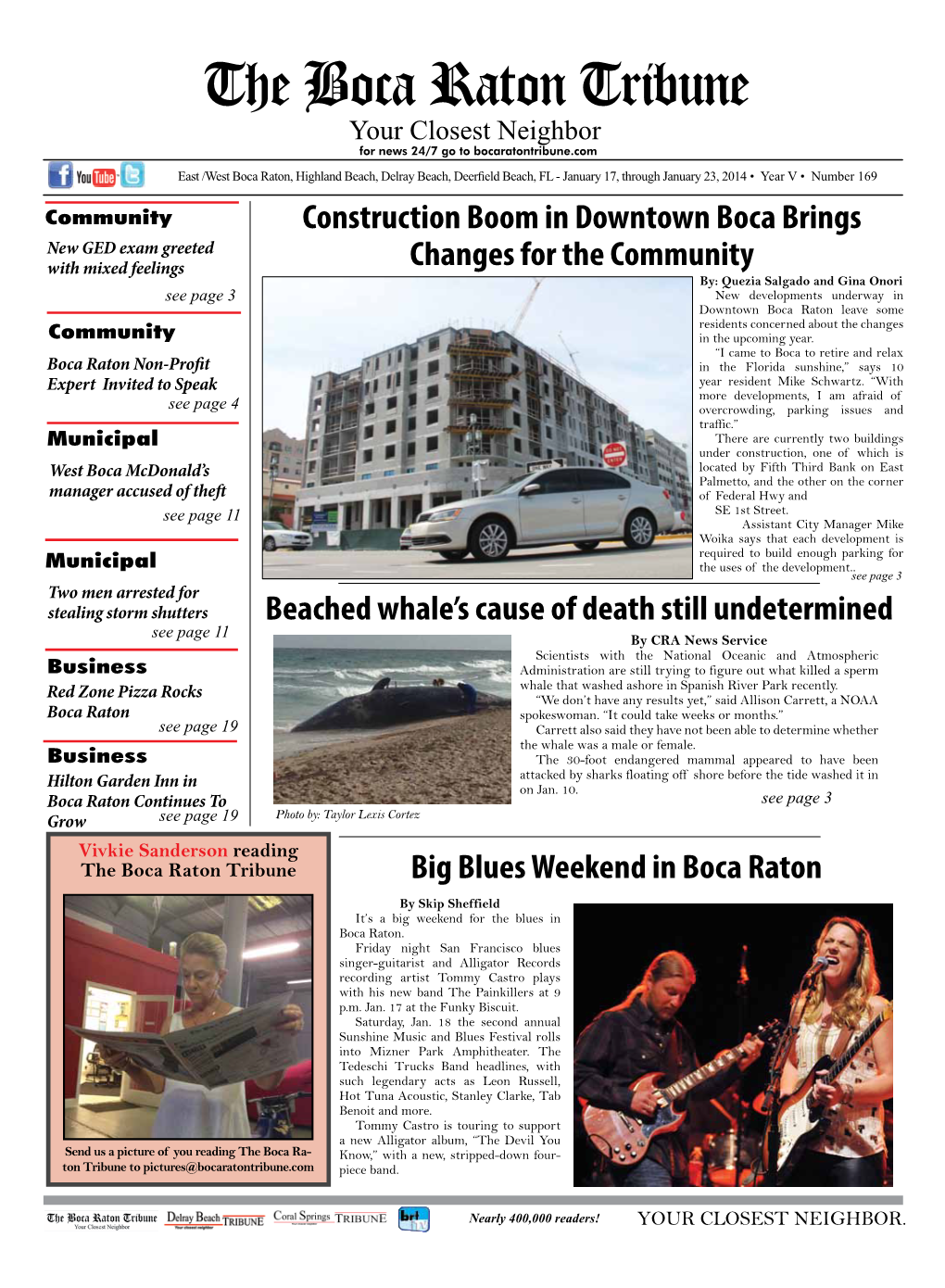 The Boca Raton Tribune Your Closest Neighbor for News 24/7 Go to Bocaratontribune.Com