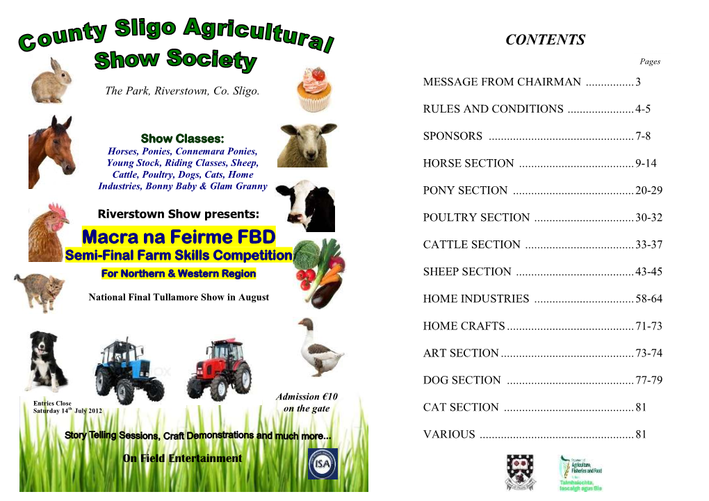 Macra Na Feirme FBD CATTLE SECTION