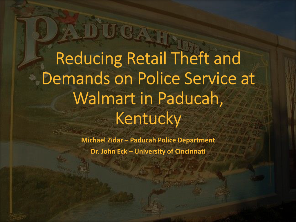Reducing Retail Theft at Walmart