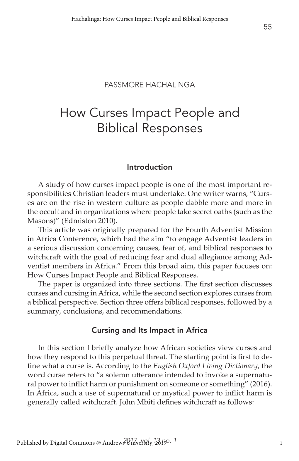 How Curses Impact People and Biblical Responses 55