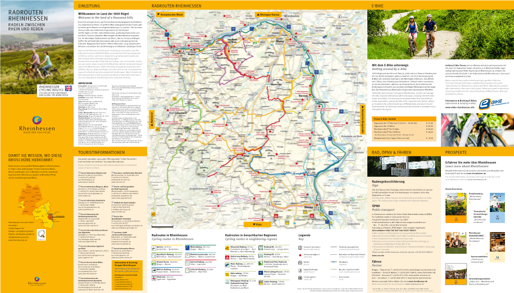 Radrouten Rheinhessen E-Bike