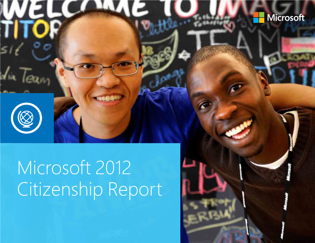 Microsoft 2012 Citizenship Report