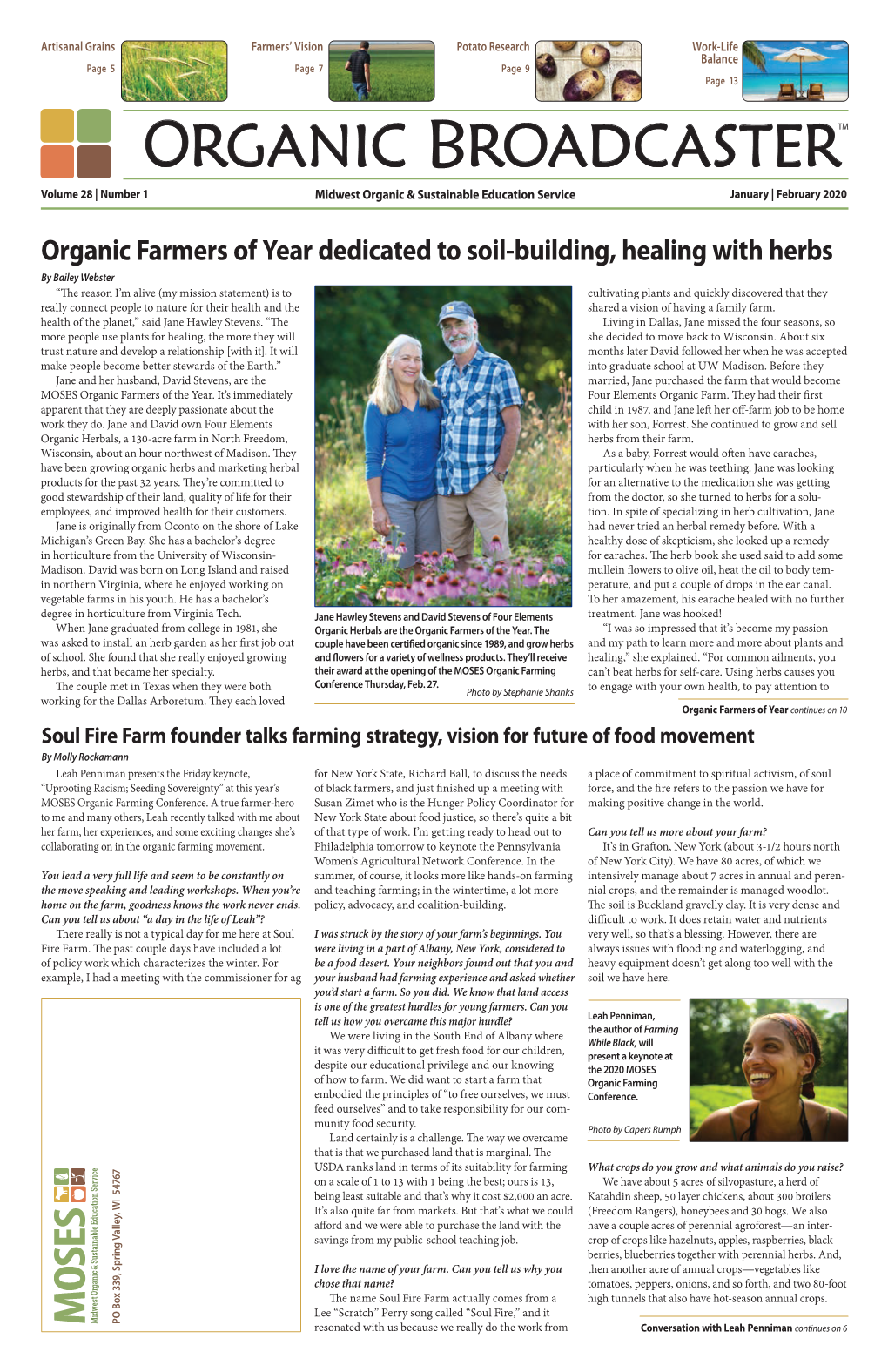 Organic Farmers of Year Dedicated to Soil-Building, Healing with Herbs